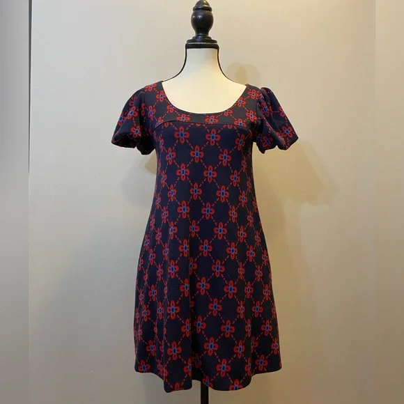 Betsey Johnson Navy and Red Mini Dress or Tunic fits medium - Picture 3 of 12